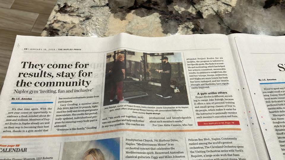 Naples Press Project Evolve Article